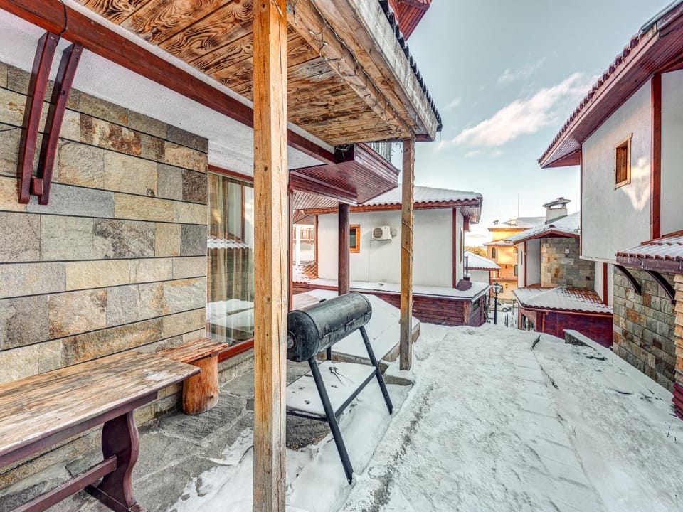 Property building, Patio, Day, Winter, View (from property/room), Balcony/Terrace, Seating area