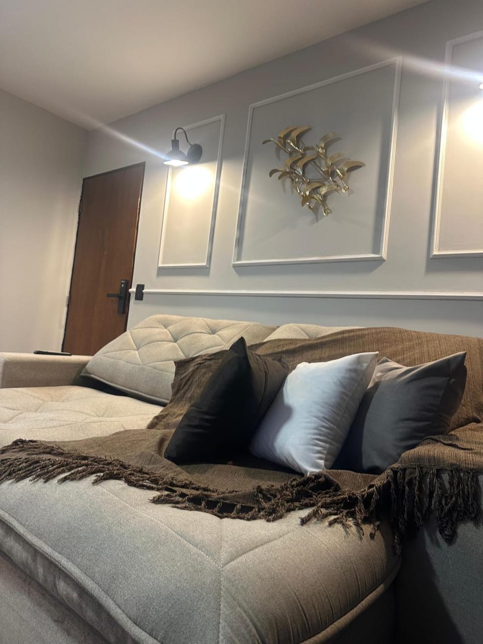 Apto Conforto Av Rio Verde C Ar Cond Wi-Fi garagem Apartment in Goiania