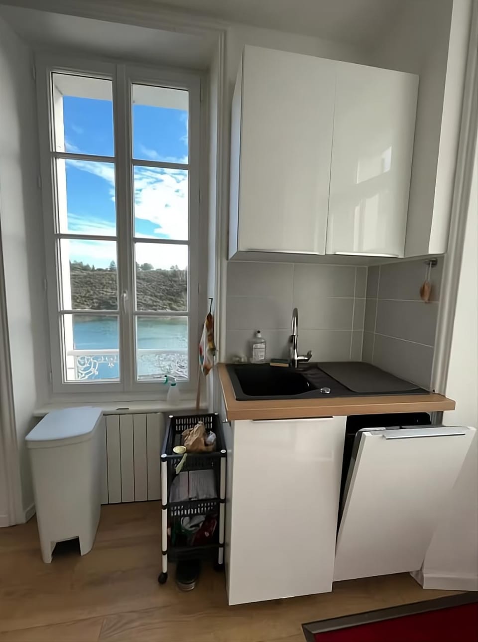 Kitchen or kitchenette, Sea view, dishwasher