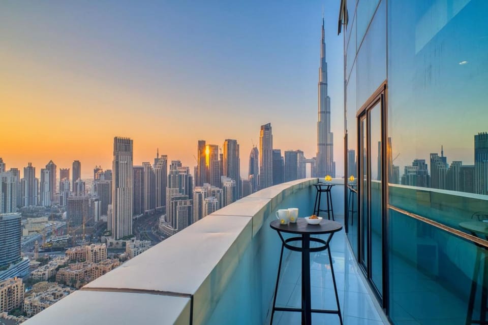 Day, View (from property/room), Balcony/Terrace, City view, Sunset