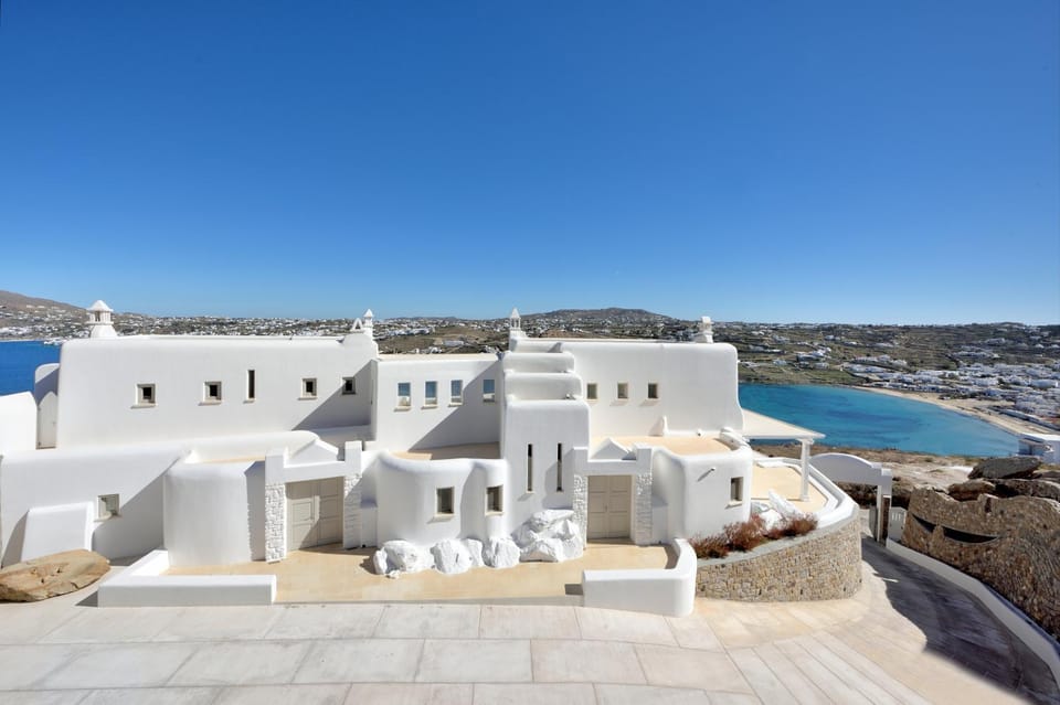 Villa Divine - 10 bedrooms in Ornos, Tennis court Villa in Ornos