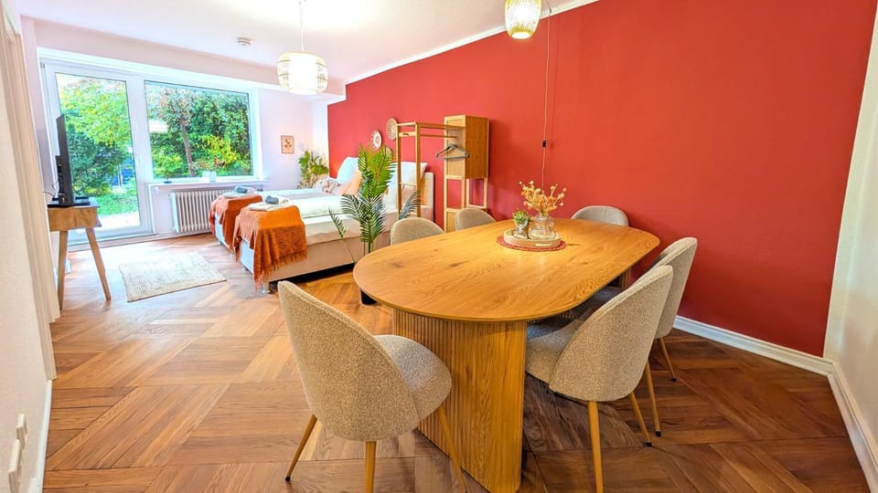 Bed, View (from property/room), Balcony/Terrace, Seating area, Dining area, furniture, storage, wardrobe