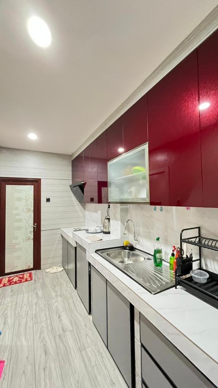 Kitchen or kitchenette, dishwasher
