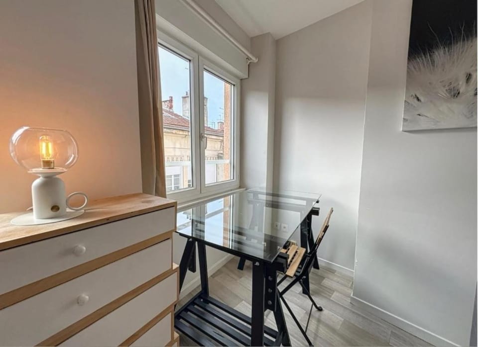 Appartement 4 pers - WiFi & bureau - Centre-ville Saint-Étienne Apartment in Saint-Étienne