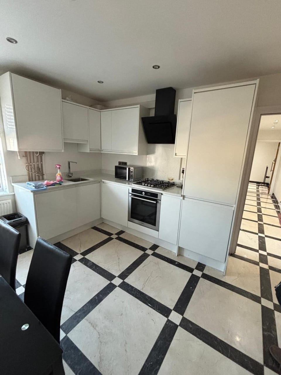 Kitchen or kitchenette, Dining area, dishwasher, oven, stove, toaster