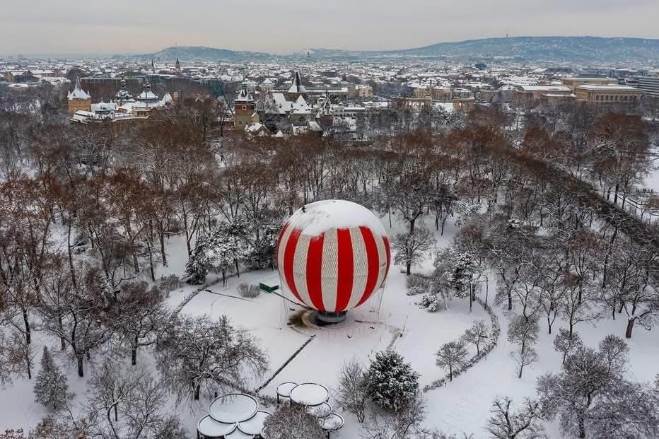 Natural landscape, Bird's eye view, Winter