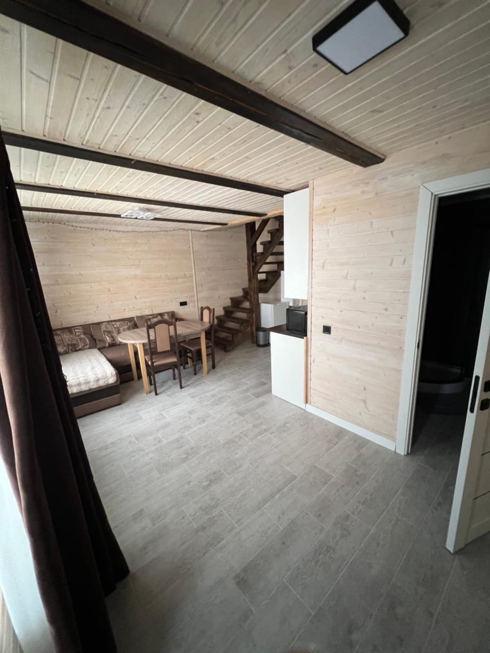 Kitchen or kitchenette, Living room, Dining area