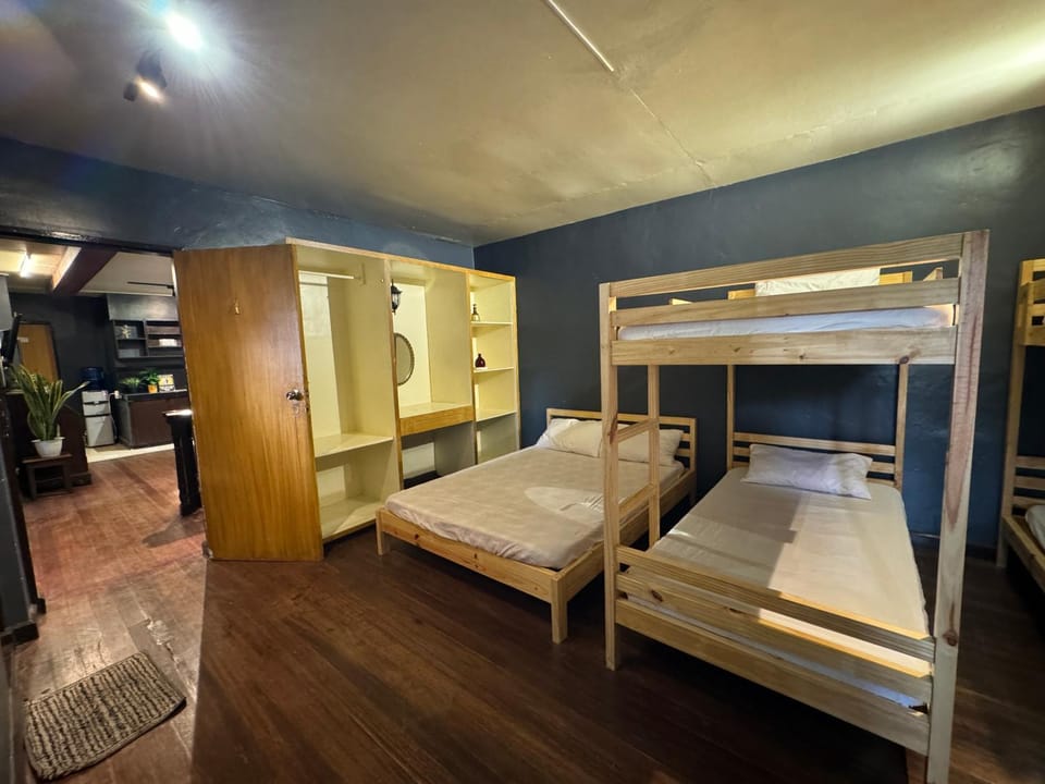 Bed, Photo of the whole room, Bedroom, bunk bed, wardrobe