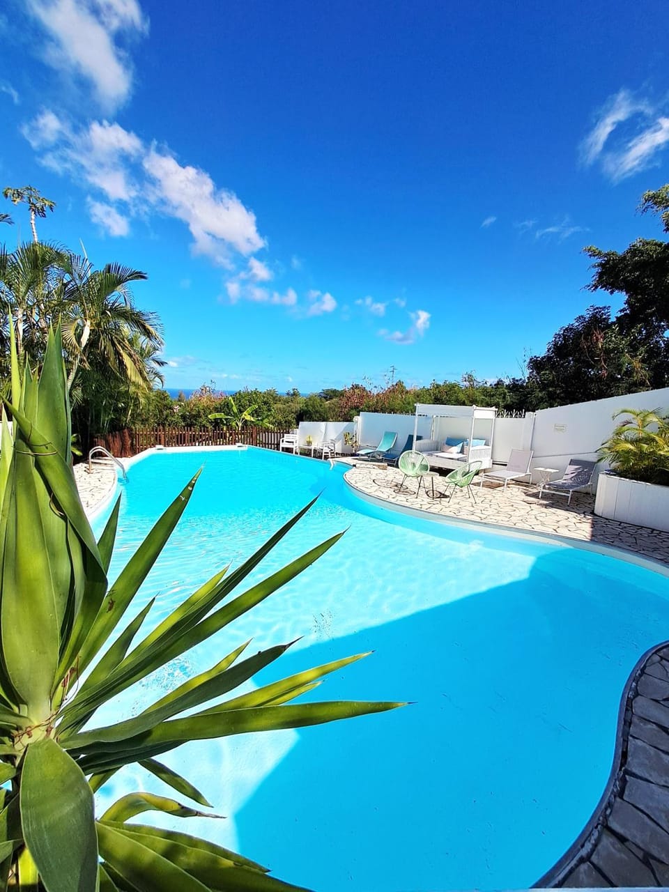 Pool view, sunbed