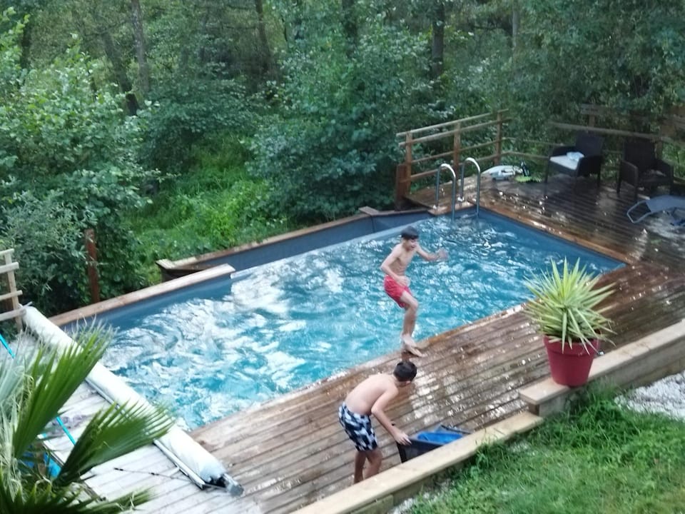 Natural landscape, Garden view, Pool view