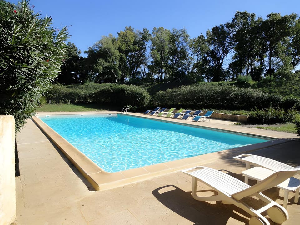 Property building, Living room, Swimming pool