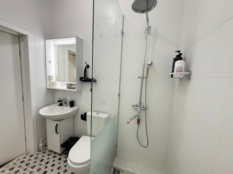 Shower, Toilet, towels