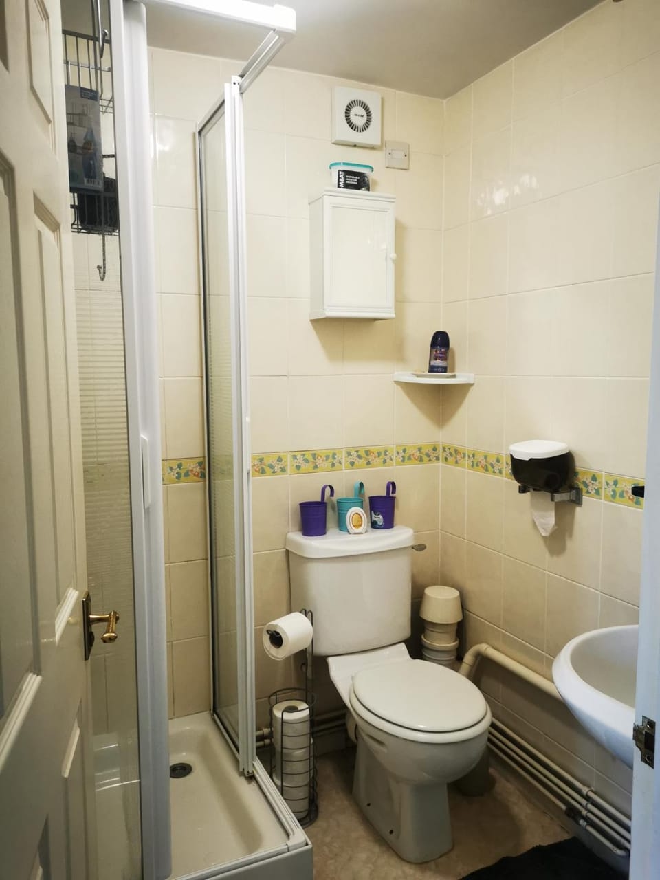 Shower, Toilet, towels