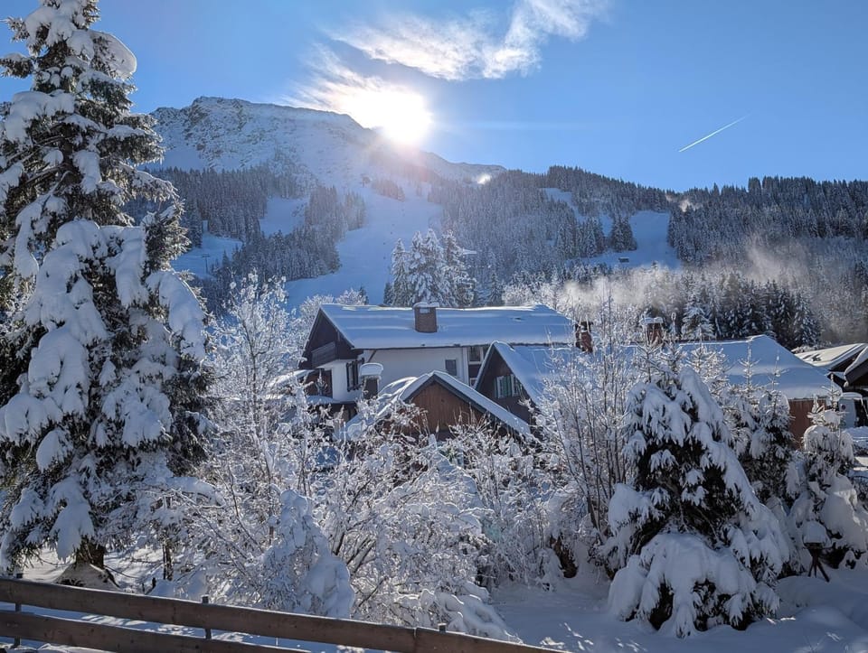Natural landscape, Winter, Mountain view