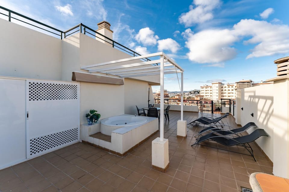 Patio, Day, Hot Tub, View (from property/room), Balcony/Terrace, Balcony/Terrace, sunbed