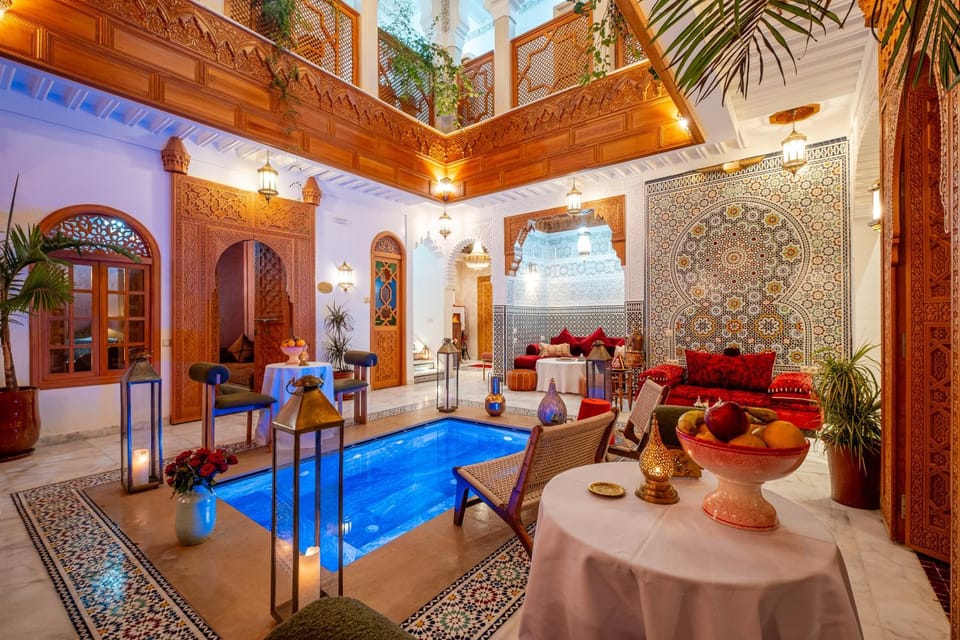 Seating area, Food, Swimming pool
