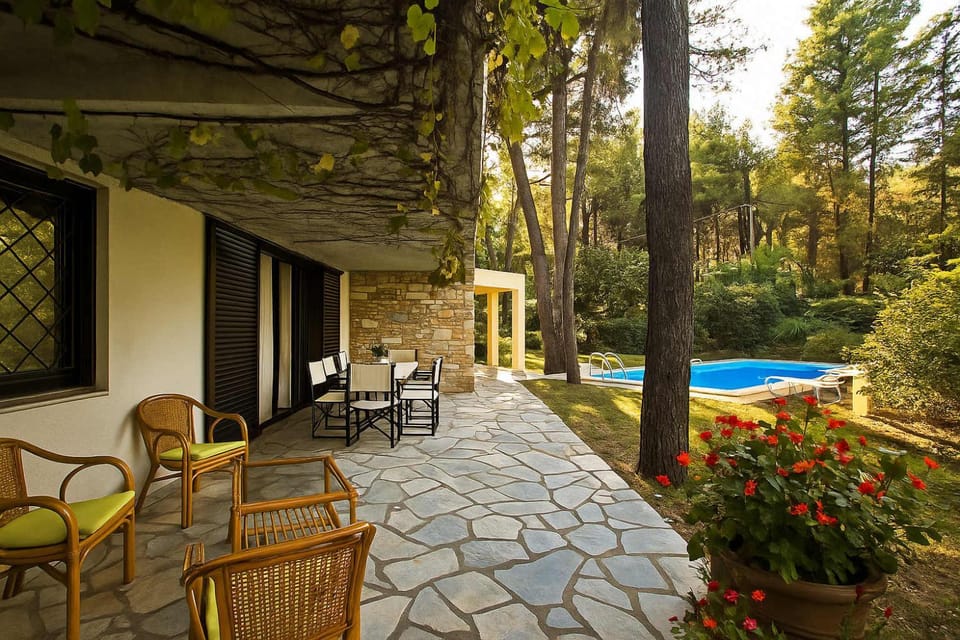 Patio, Day, Garden, Garden view, Pool view