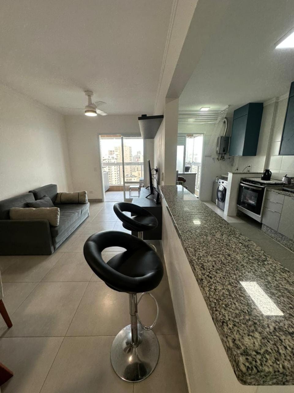 Apartamento com vista para o mar Praia Grande - Aviação Apartment in State of São Paulo