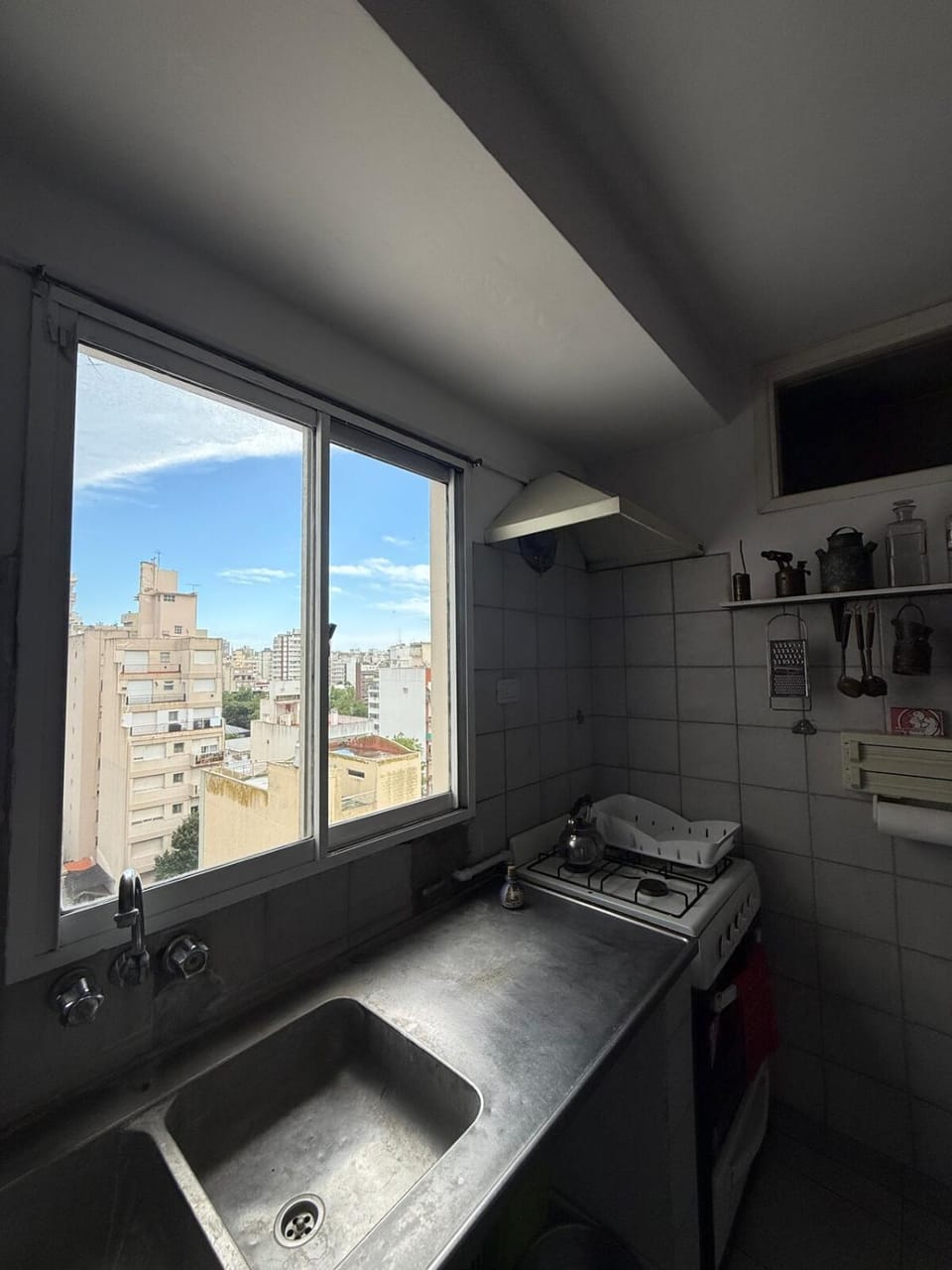 Kitchen or kitchenette, oven, stove