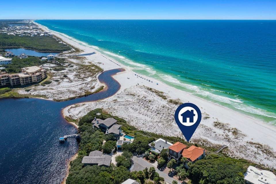 PoppyLu - Secluded Beachfront Home in Blue Mountain Beach with Private Pool & Golf Cart House in South Walton County