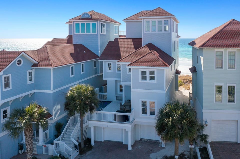 Sea Glass - Huge Ocean Front Home with Gulf Views, Private Pool & Direct Beach Access House in Miramar Beach