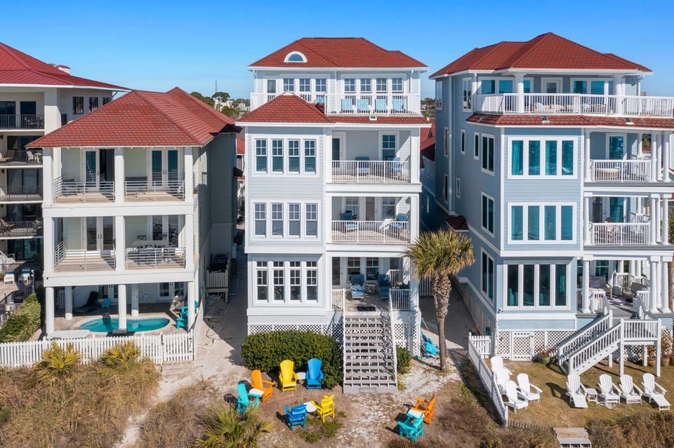 Sea Glass - Huge Ocean Front Home with Gulf Views, Private Pool & Direct Beach Access House in Miramar Beach