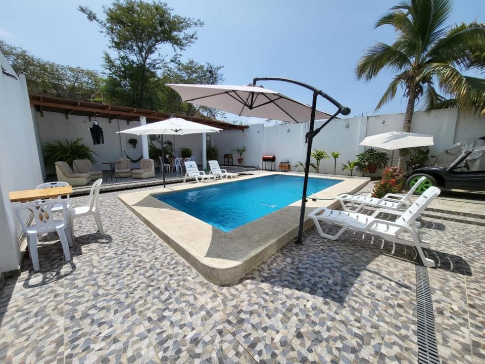 Patio, Day, Pool view, Swimming pool, sunbed