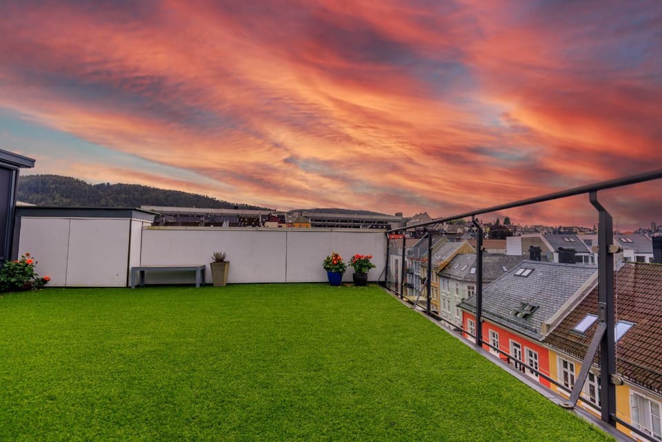 Property building, Sunset