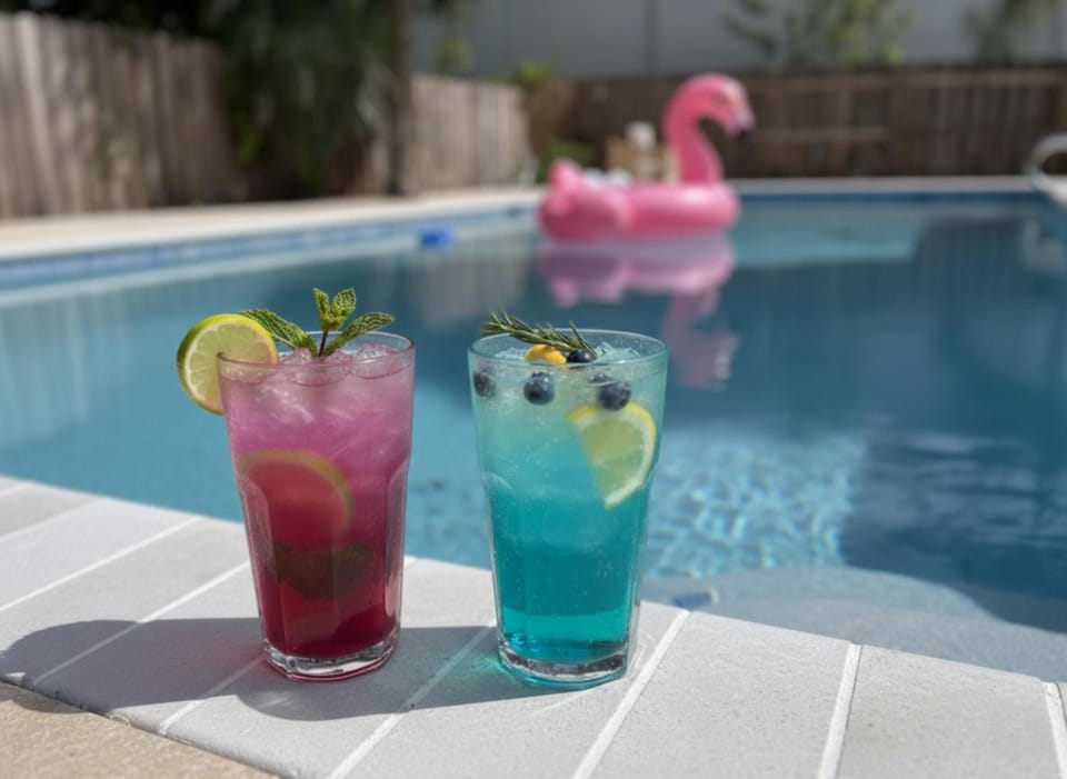 Food and drinks, Pool view, Swimming pool, Swimming pool, sunbed