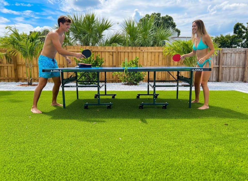 Garden, Table tennis, Table tennis