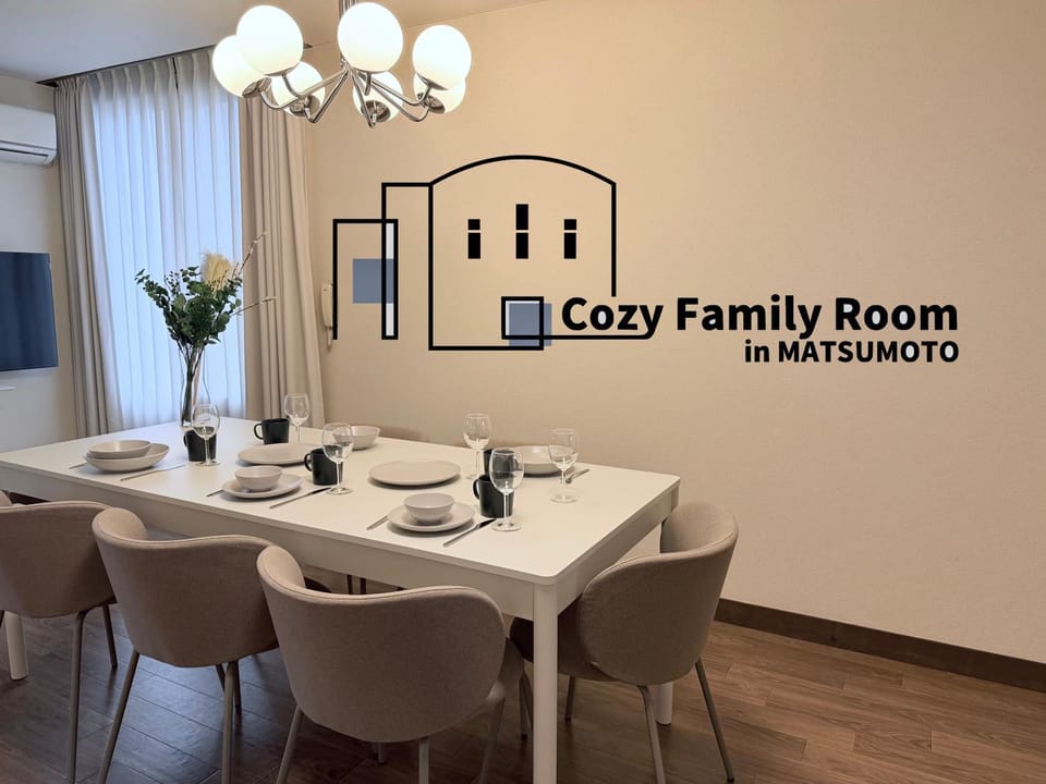 Cozy Family Room in Matsumoto Apartment in Nagano Prefecture