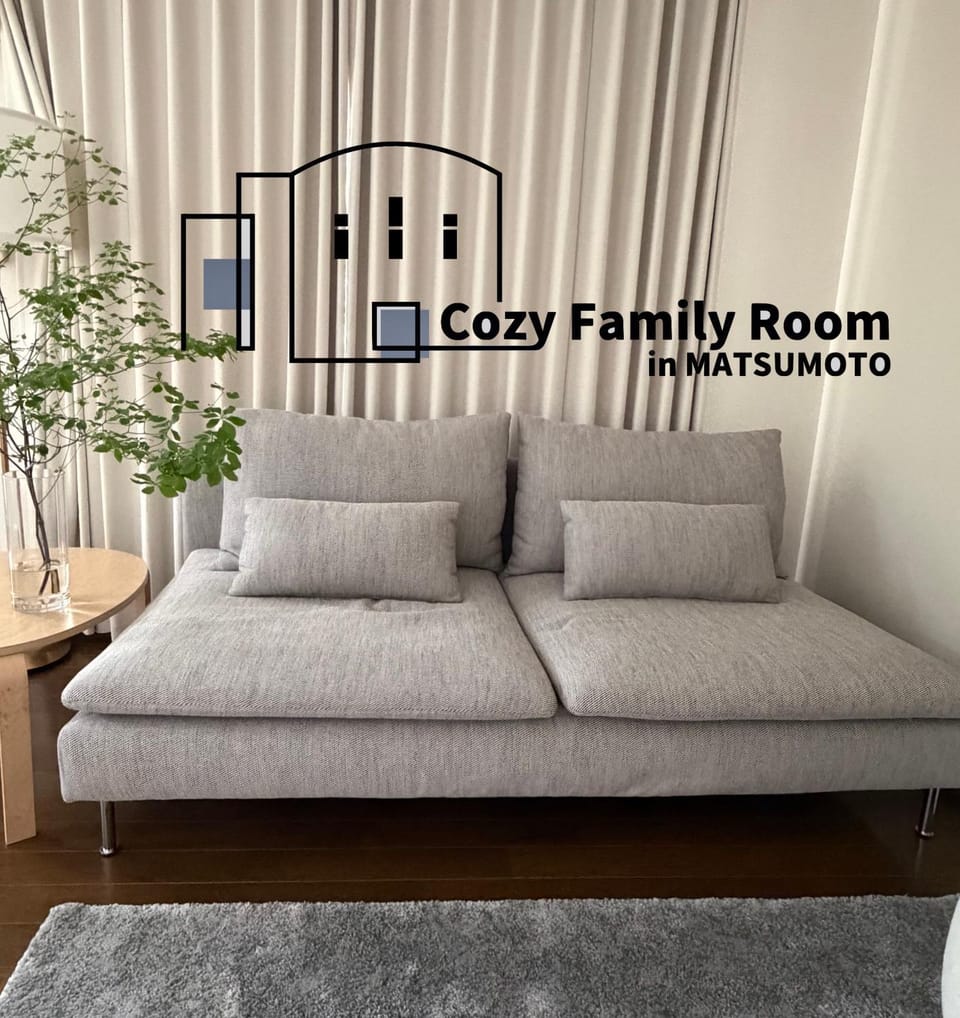 Cozy Family Room in Matsumoto Apartment in Nagano Prefecture