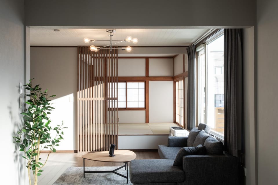 Living room, fireplace