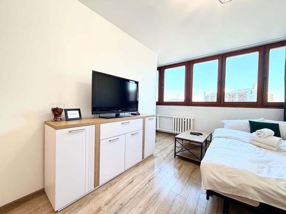 Bed, TV and multimedia, Photo of the whole room, Bedroom