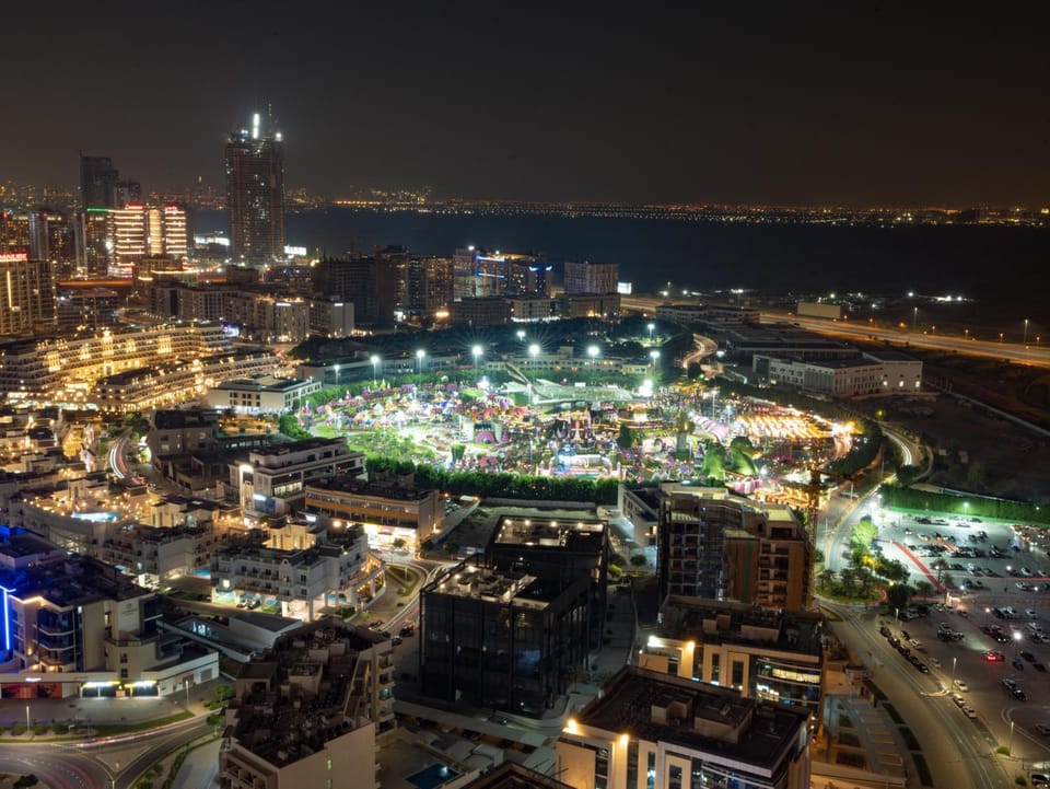 Night, Bird's eye view, City view