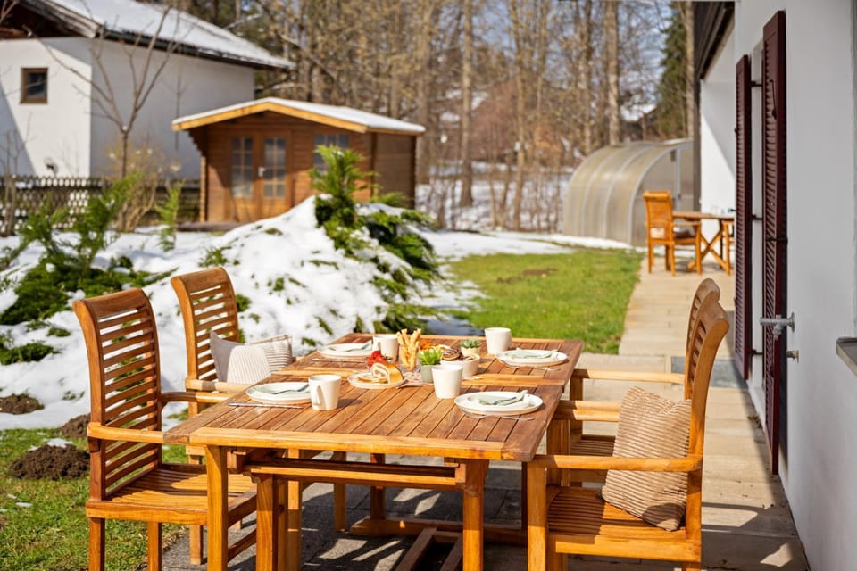 Winter, Garden, Garden view