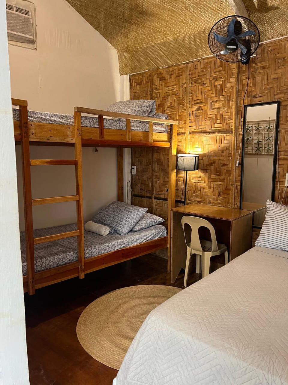 Bed, bunk bed, air conditioner