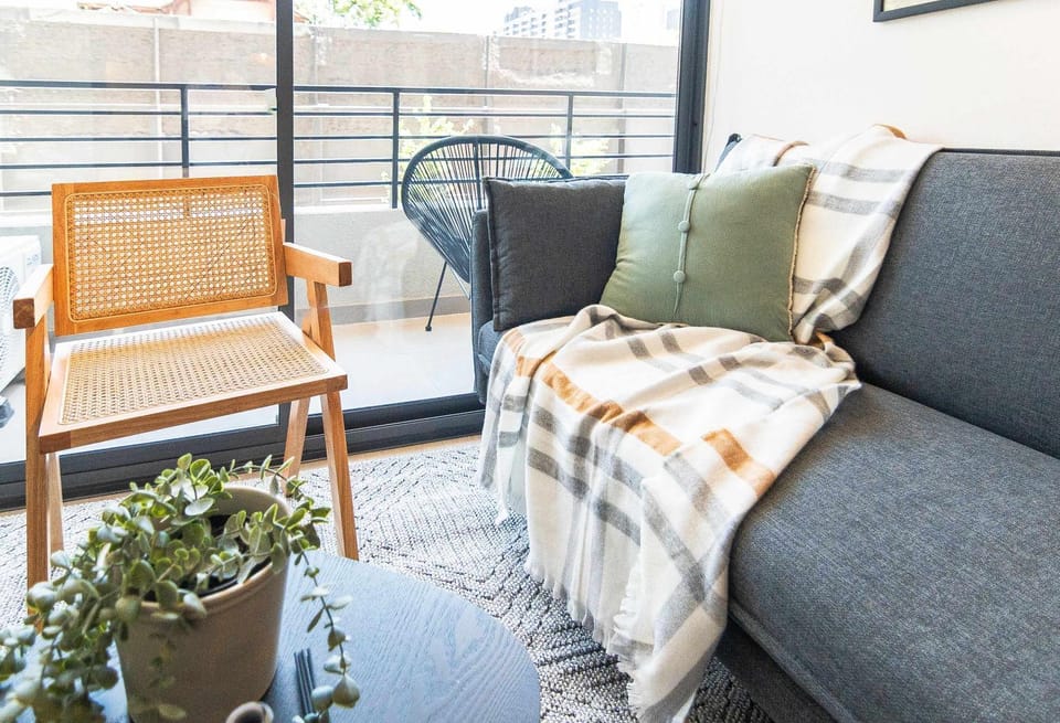 HOM I Barrio Italia I Nunoa I Aire acondicionado Apartment in Santiago
