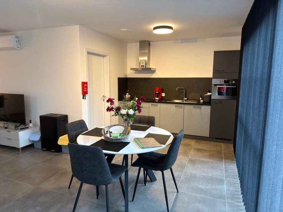 Kitchen or kitchenette, Dining area, oven