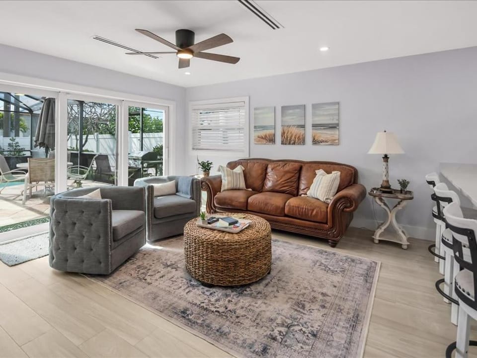 Walk to Beach Family Pool Home in Naples House in Naples Park