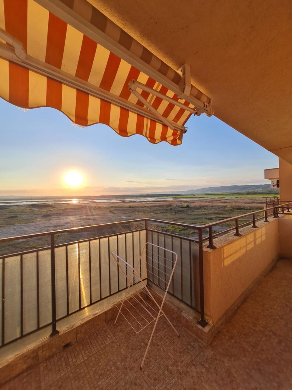 Natural landscape, Balcony/Terrace, Sunset