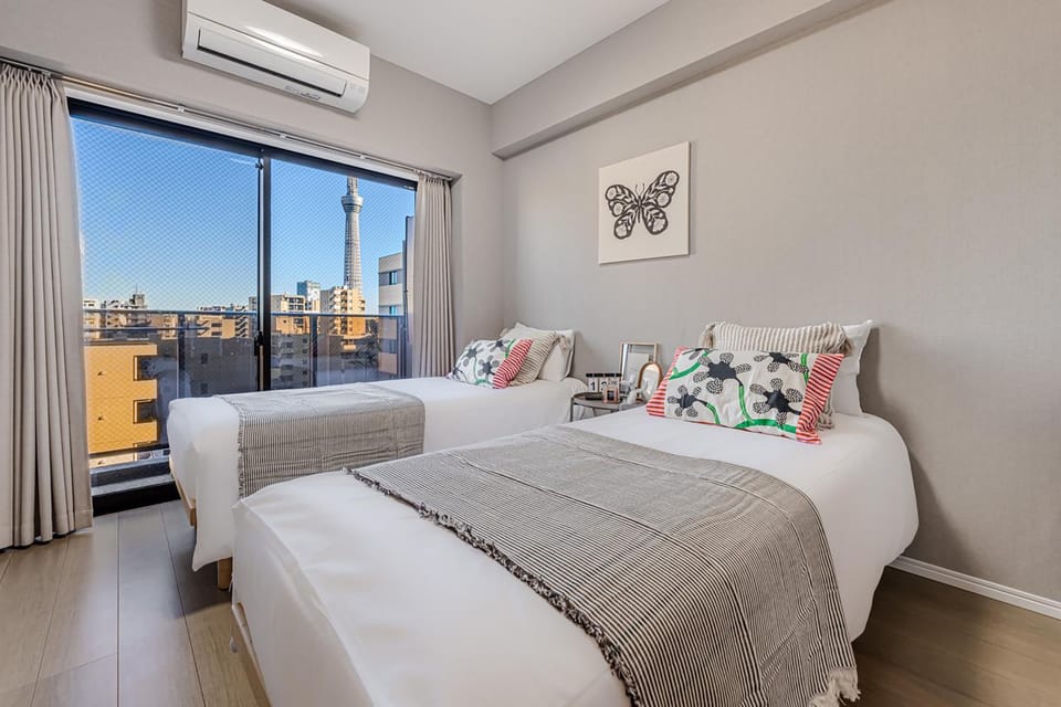 Bed, Bedroom, air conditioner