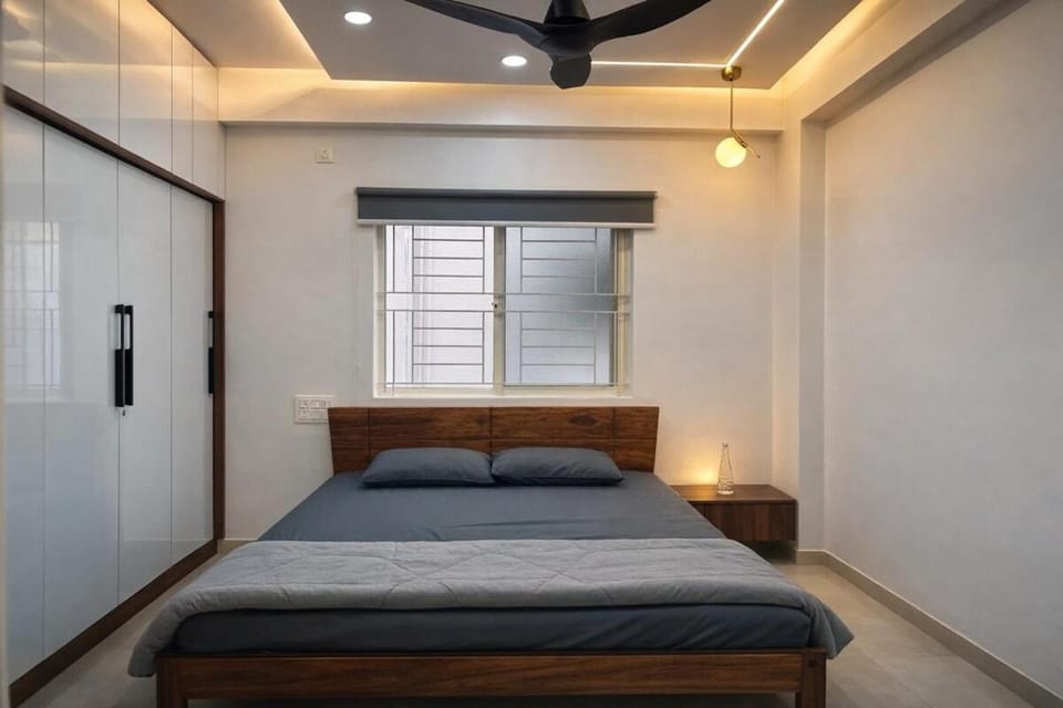 Master Bedroom with Private Bath in Yelahanka Apartment Apartment in Bengaluru