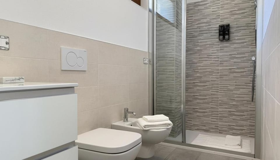 Shower, Toilet, Bathroom, towels
