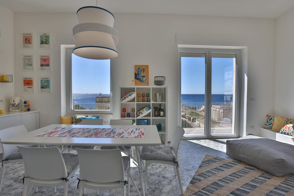Day, Natural landscape, View (from property/room), Living room, Seating area, Sea view, Continental breakfast, Time of day