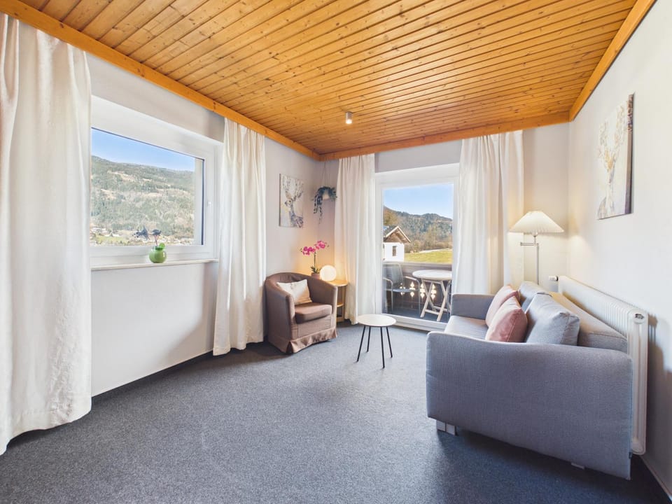 Natural landscape, Living room, Seating area, Mountain view