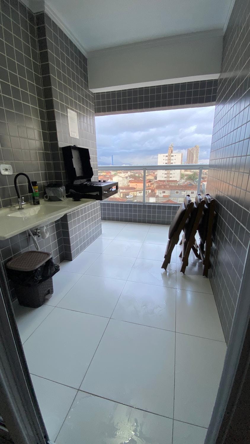 Apartamento dois quartos na Praia Grande - frente ao mar Apartment in State of São Paulo