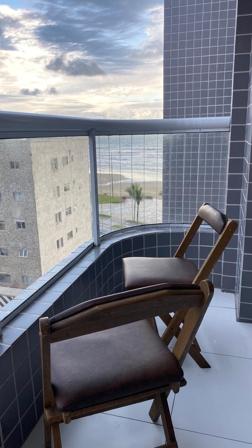 Apartamento dois quartos na Praia Grande - frente ao mar Apartment in State of São Paulo