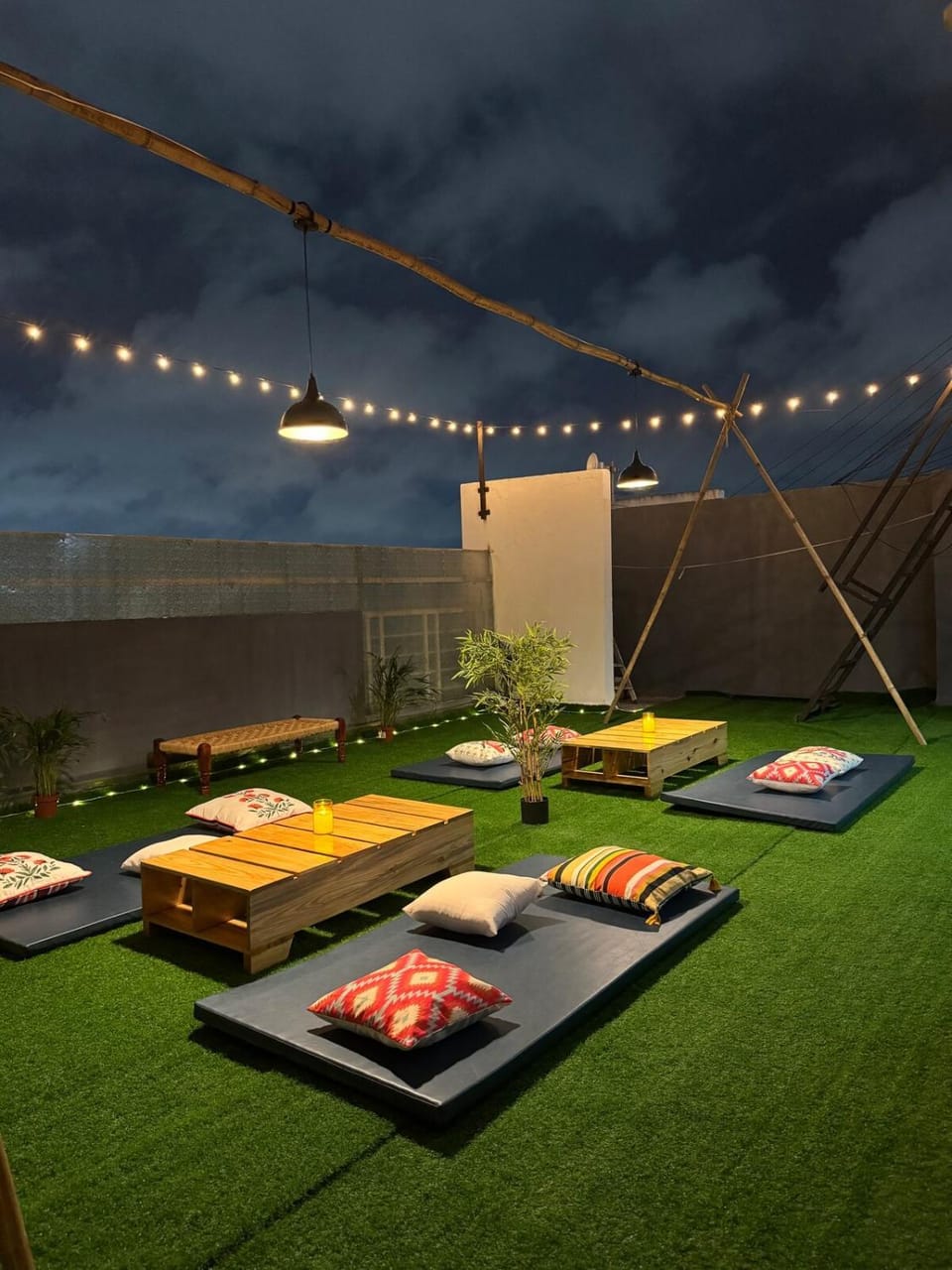 Tropical Nest 1BHK Penthouse near AIG Gachibowli Apartment in Hyderabad