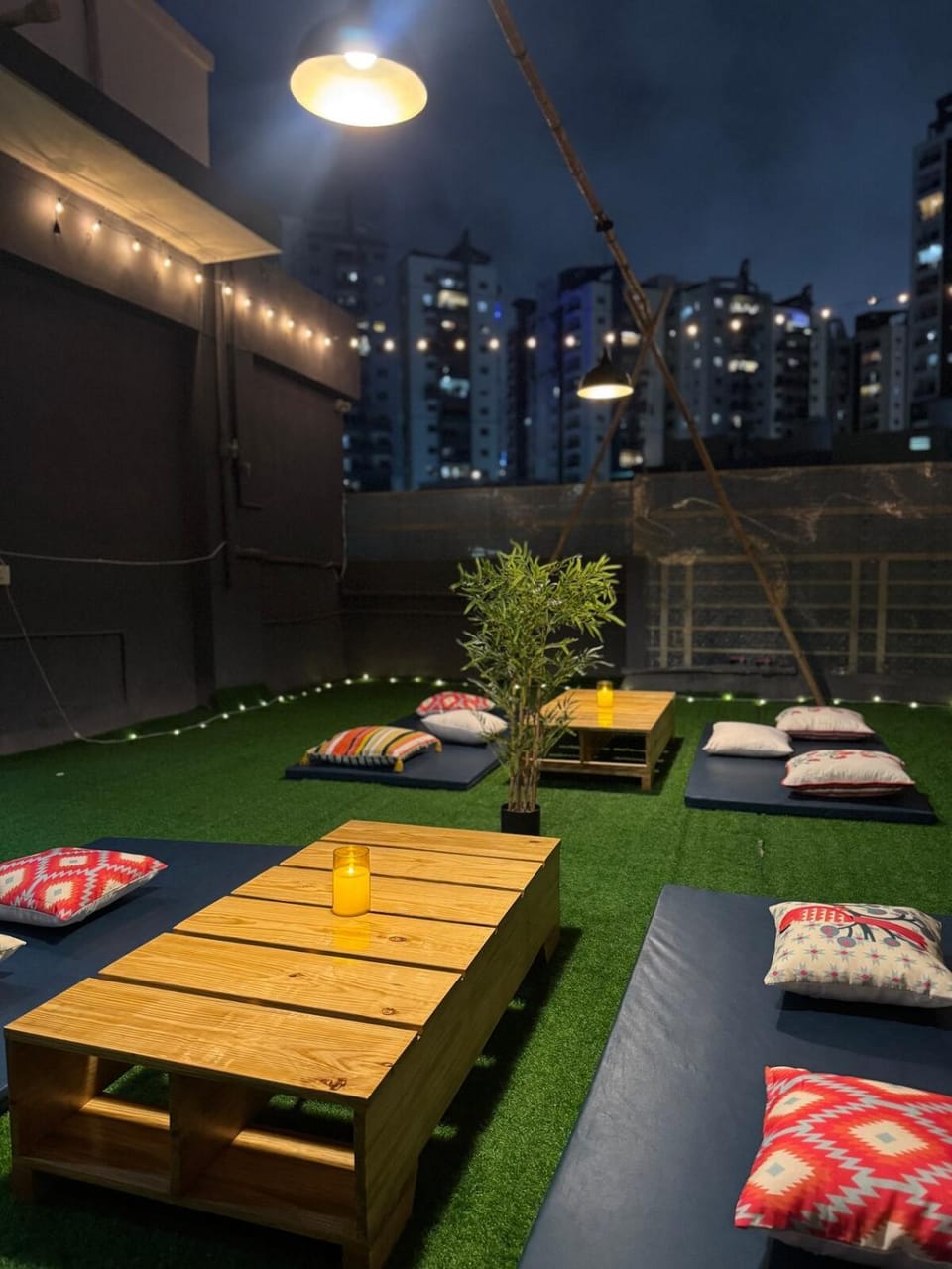 Tropical Nest 1BHK Penthouse near AIG Gachibowli Apartment in Hyderabad